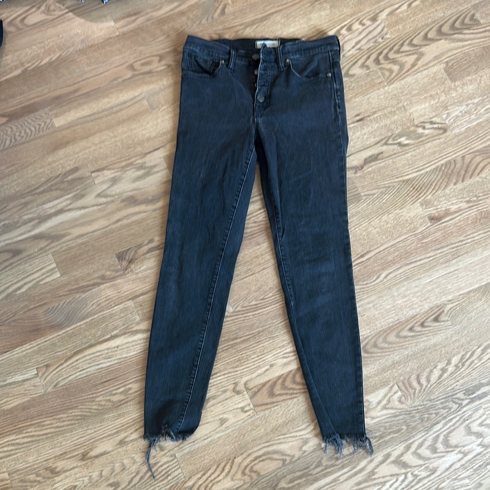 Black Distressed Women's Jeans